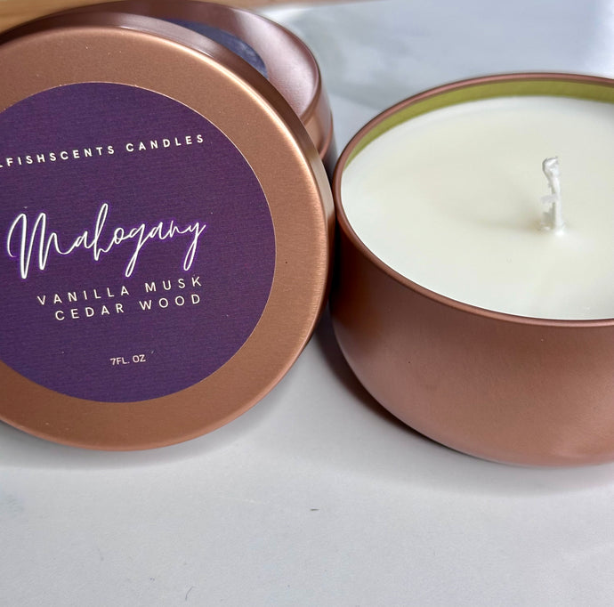 Mahogany and Teakwood candle