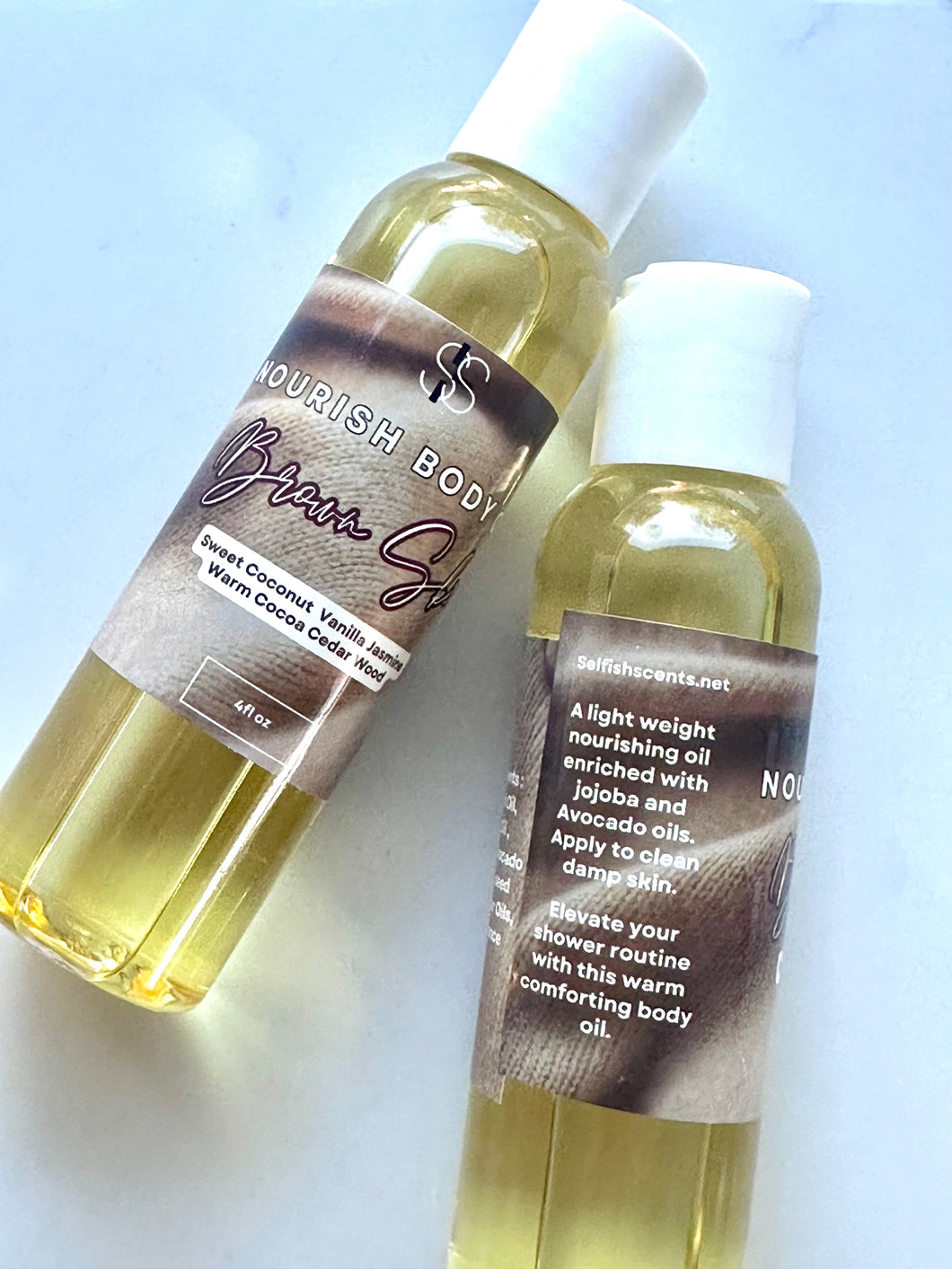 Coconut Jasmine Body Oil Moisturizer 